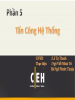 Giáo trình CEH v7 tiếng việt - tấn công hệ thống - chương 5