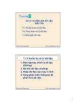 Chương 7: XỬ LÝ VÀ DIỄN GIẢI DỮ LIỆU ĐIỀU TRA docx