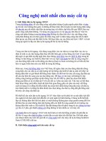 Công nghệ mới nhất cho máy cắt tụ pdf