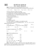 KIỂM TRA 45 PHÚT ĐẠI SỐ CHƯƠNG 3 -THCS TRỊNH HOÀI ĐỨC