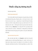 Thuốc uống hạ đường huyết docx