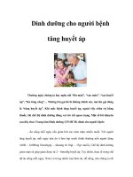 Dinh dưỡng cho người bệnh tăng huyết áp doc