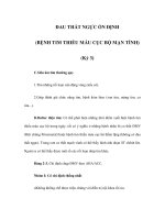 ĐAU THẮT NGỰC ỔN ĐỊNH (BỆNH TIM THIẾU MÁU CỤC BỘ MẠN TÍNH) (Kỳ 3) potx