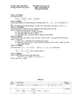 Đề KT Môn Toán lớp 11