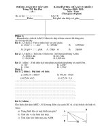 Đề thi giữa học kỳ II khối 5(năm học 2009-2010)
