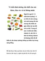 Vi chất dinh dưỡng cần thiết cho sức khỏe, tầm vóc và trí thông minh potx