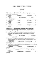 Unit 8_ LIFE IN THE FUTURE_Test 2.doc