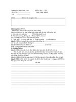 ĐỀ KIỂM TRA 45 PHÚT LẦN 2