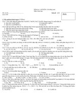 KIEM TRA 1 TIET HOA 10 NC LAN 3