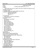 đề kiểm tra 1 tiết Anh Văn 7