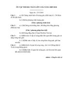 ÔN THI HSG 11 TOÁN ĐÀ NẴNG 2009-2010