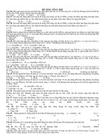 Trắc nghiệm dao động sóng 3