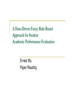 a data-driven fuzzy rule-based approach for studentacademic performance evaluation
