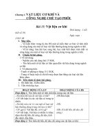 Giáo án công nghệ 11 - Chương 3 doc