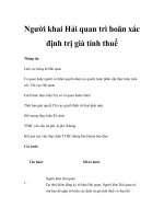 Người khai Hải quan trì hoãn xác định trị giá tính thuế potx