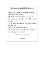 Kế hoach tổ 2+ 3tháng 10(2009- 2010)