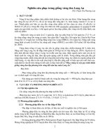 Báo cáo: Nghiên cứu phục tráng giống vừng đen Long An