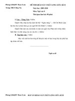 khảo sát giữa kì II