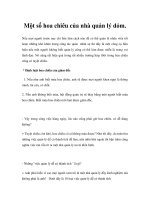 Một số hoa chiêu của nhà quản lý dỏm. pot