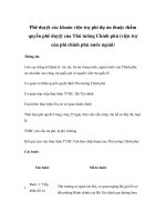 Phê duyệt các khoản viện trợ phi dự án thuộc thẩm quyền phê duyệt của Thủ tướng Chính phủ (viện trợ của phi chính phủ nước ngoài) ppsx