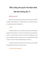 Biến chứng tim mạch trên bệnh nhân Đái tháo đường (Kỳ 3) pps