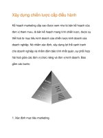 xây dựng chiến lược cấp điều hành