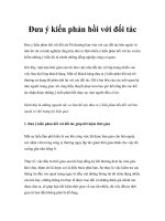 Đưa ý kiến phản hồi với đối tác pptx