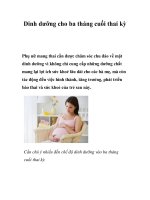 Dinh dưỡng cho ba tháng cuối thai kỳ potx