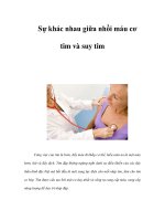 Sự khác nhau giữa nhồi máu cơ tim và suy tim pot