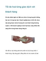 Tối đa hoá từng giao dịch với khách hàng pps