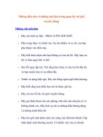 những điều nên và không nên làm trong quan hệ với giới truyền thông