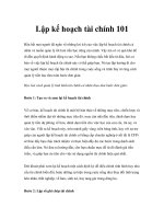 Lập kế hoạch tài chính 101 ppsx