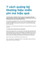 7 cách quảng bá thương hiệu miễn phí mà hiệu quả