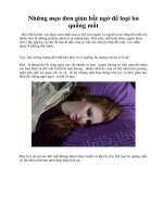 Những mẹo đơn giản bất ngờ để loại bỏ quầng mắt doc