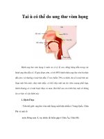 Tai ù có thể do ung thư vòm họng pdf