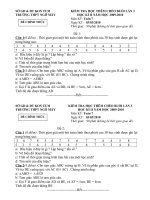 KT Toán 7 45phut HK II