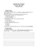 ĐỀ KIĐK GIỮA KÌ II TV LỚP 2