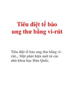 Tiêu diệt tế bào ung thư bằng vi-rút ppt