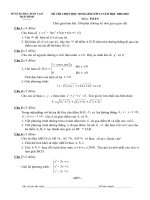 Đề và ĐA thi HSG Toán 12 Thái Bình 2009