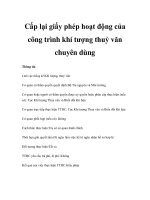 Cấp lại giấy phép hoạt động của công trình khí tượng thuỷ văn chuyên dùng pdf