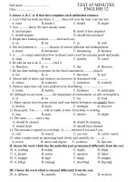 bài kiểm tra số 3 1 tiết