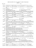 Kiểm tra 45 phút chương sóng và lượng tử ánh sáng