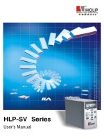 HLP-SV Series User''''s Manual pps
