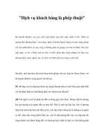 'dịch vụ khách hàng là phép thuật'