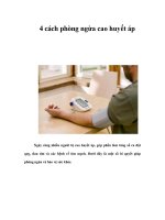 4 cách phòng ngừa cao huyết áp ppt