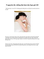 9 nguyên tắc chống lão hoá cho bạn gái 20+ pot