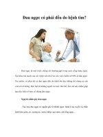 Đau ngực có phải đều do bệnh tim? docx