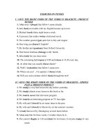 bai tap cac thi cua dong tu