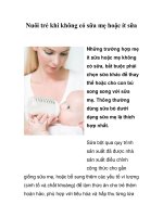 Nuôi trẻ khi không có sữa mẹ hoặc ít sữa ppsx