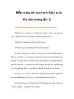 Biến chứng tim mạch trên bệnh nhân Đái tháo đường (Kỳ 2) ppt